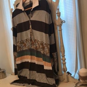 Free People button down Tunic XS